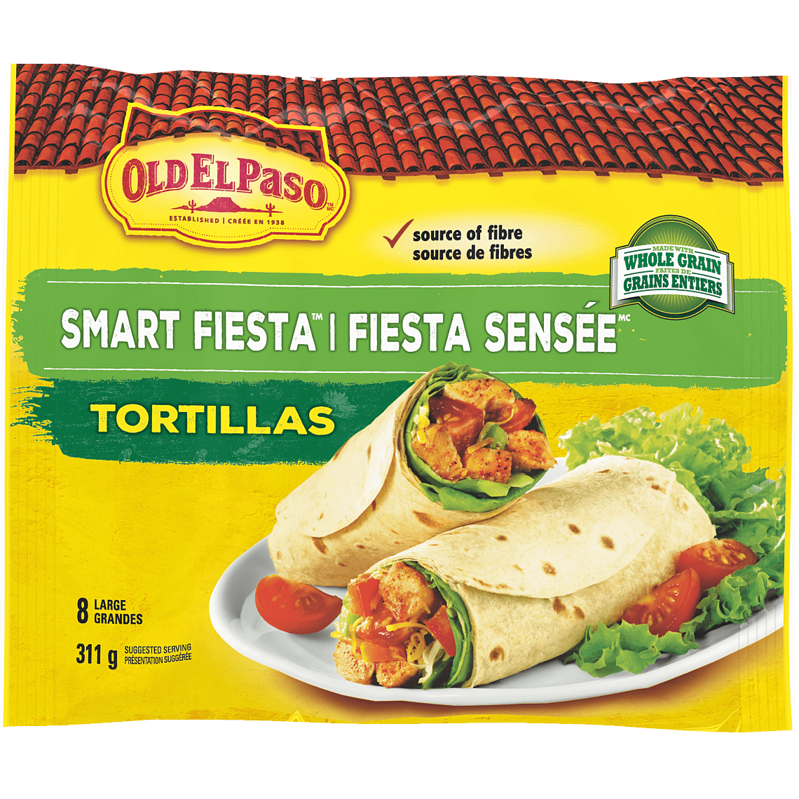 Smart Fiesta Large Whole Grain Tortillas Old El Paso